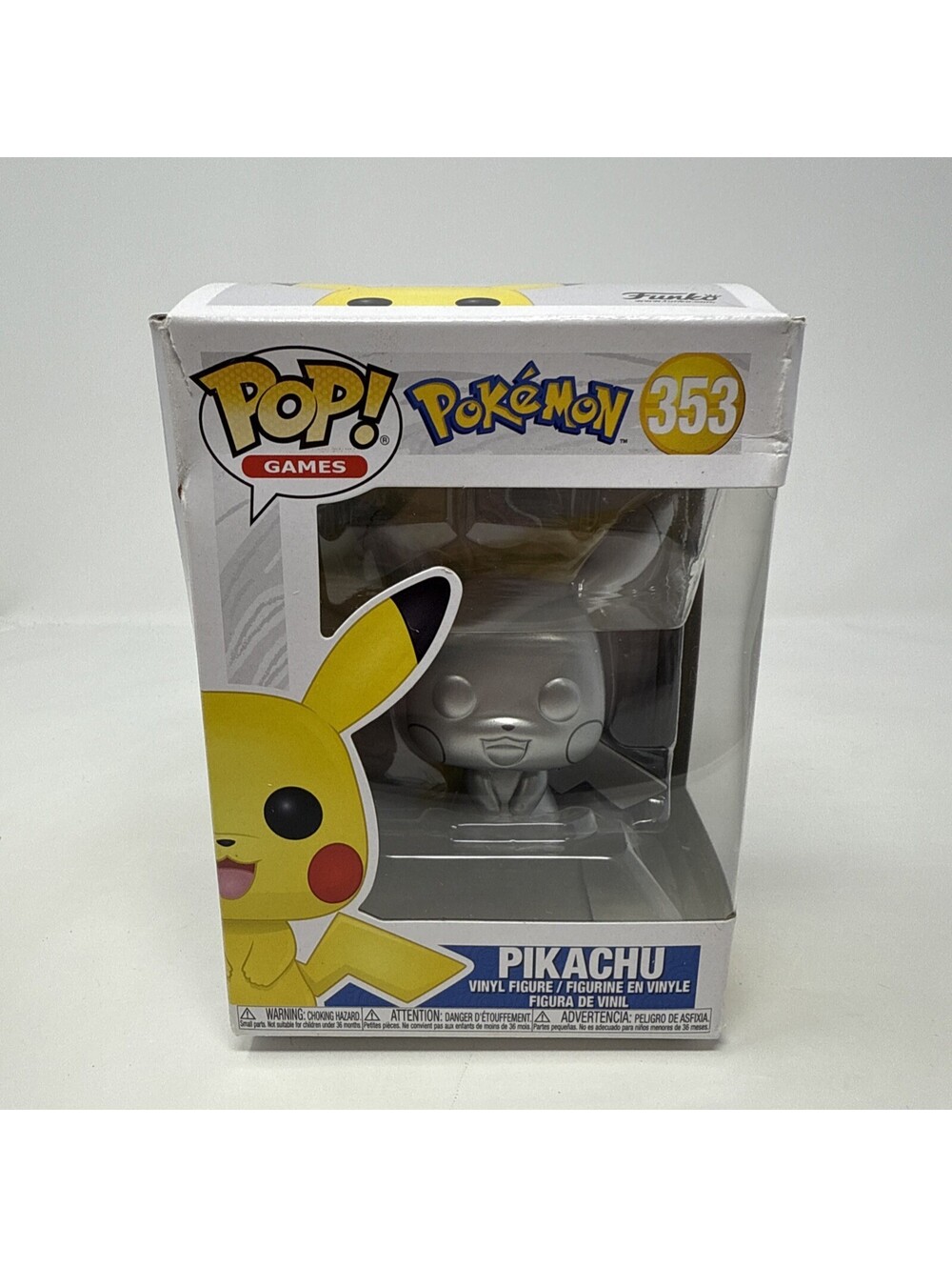 Brand New Funko Pop Pikachu (Silver) 353 Pokemon Vinyl Figure